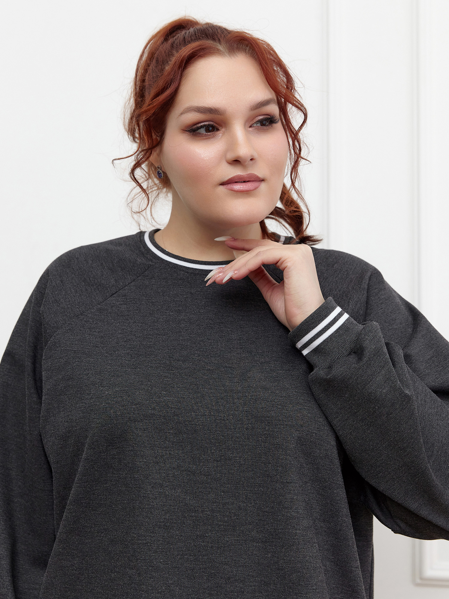 Толстовка (свитшот) трикотажная женская ДТМ098