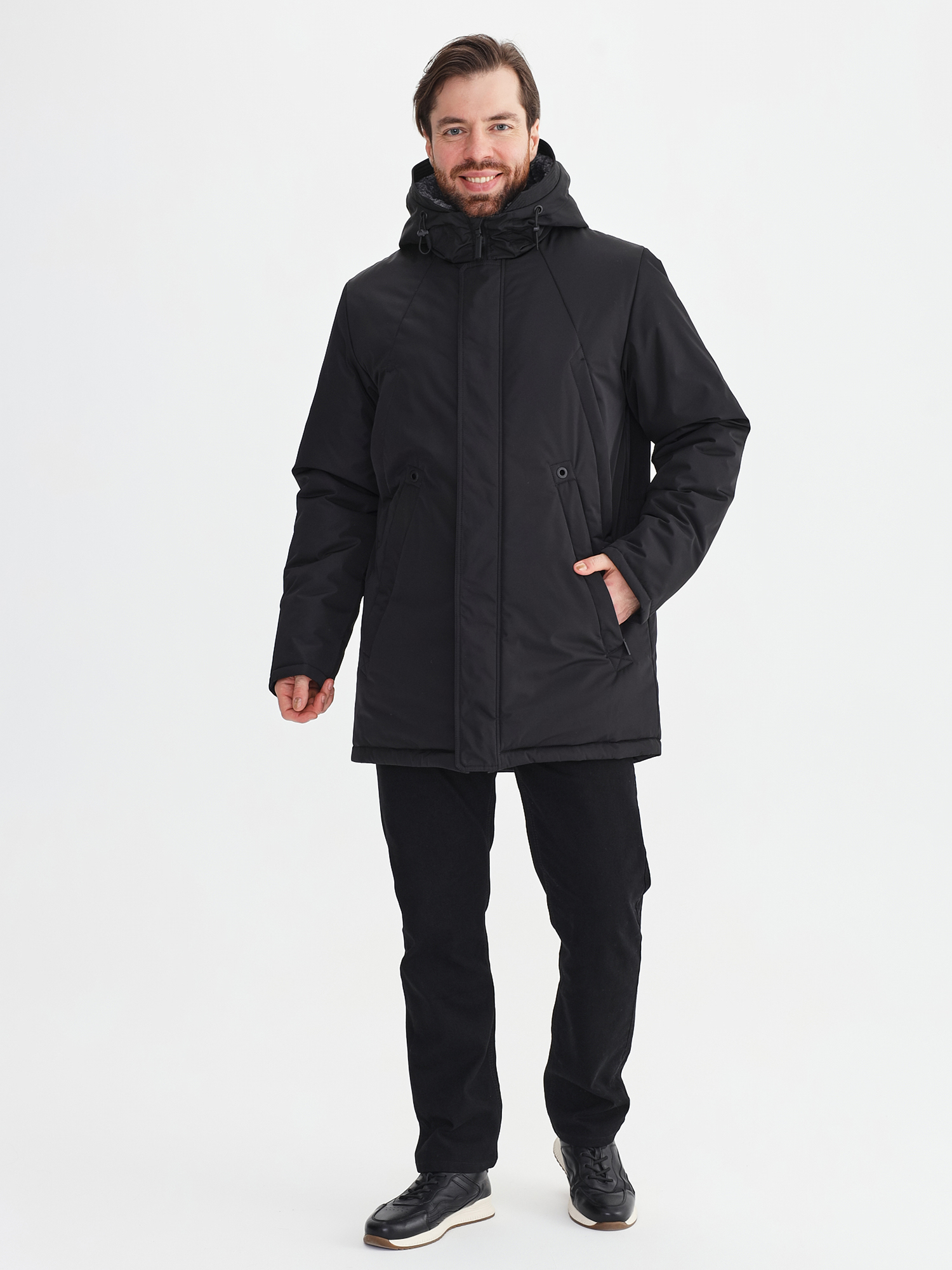 Куртка зимняя мужская с искусственным мехом TRF14-323