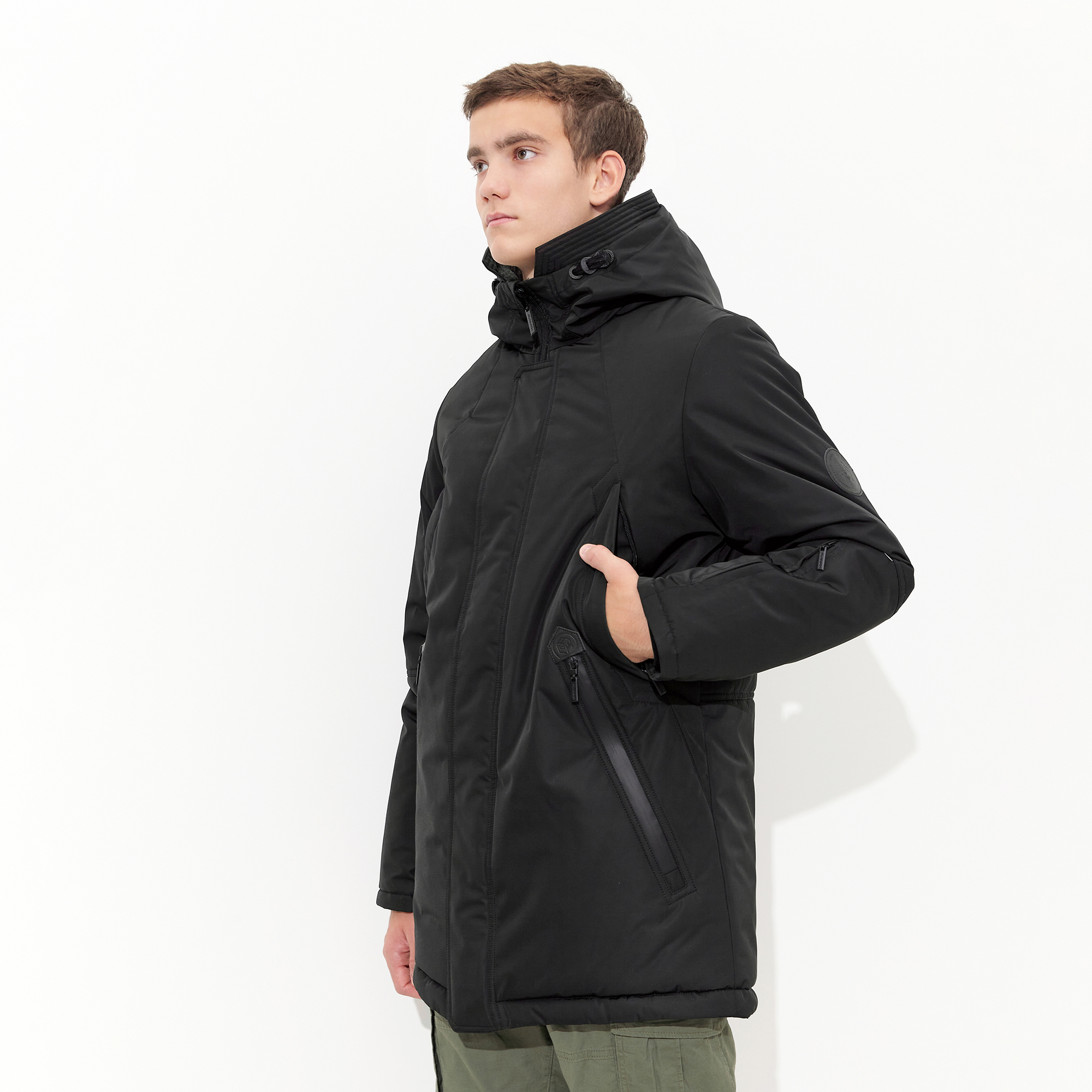 Куртка зимняя для мальчика с искусственным мехом КД1237 10 %