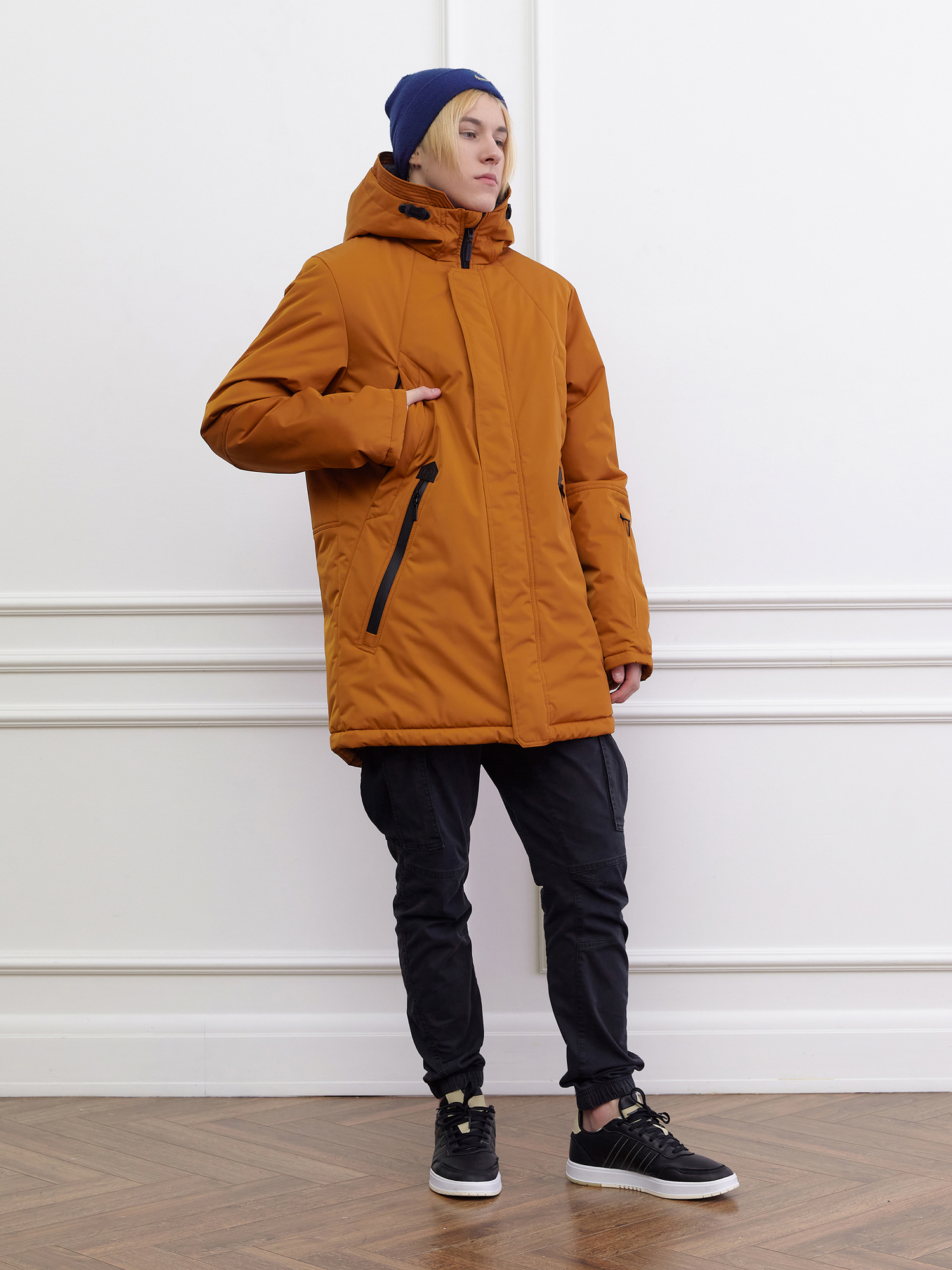 Куртка зимняя для мальчика с искусственным мехом КД1237 10 %