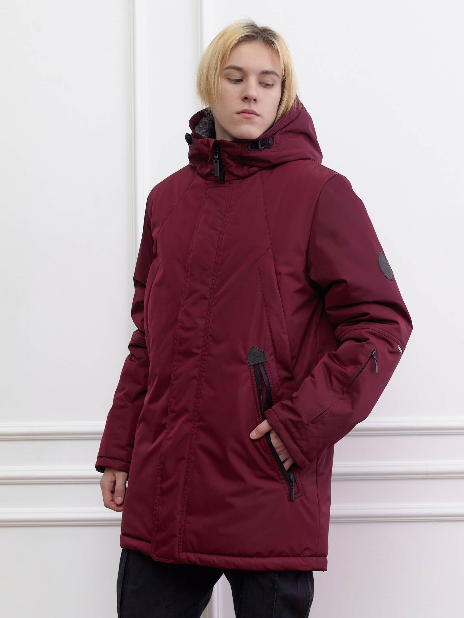 Куртка зимняя для мальчика с искусственным мехом КД1237 10 %