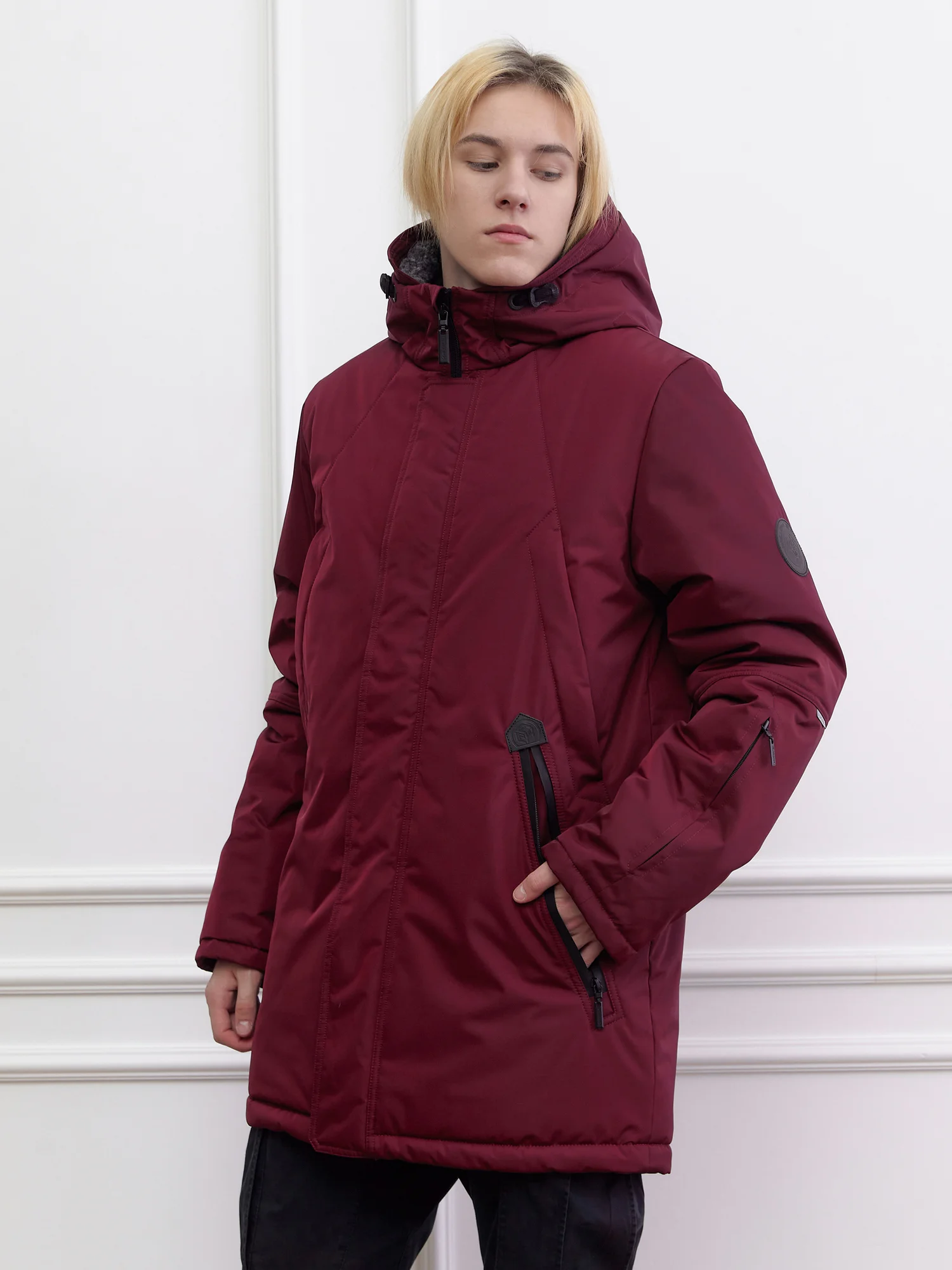 Куртка зимняя для мальчика с искусственным мехом КД1237 10 %