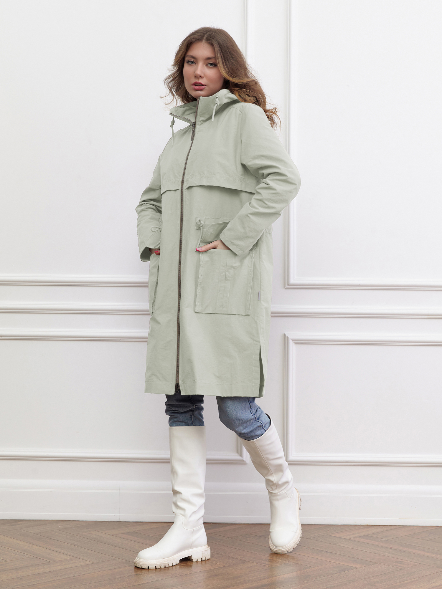 Плащ ветрозащитный женский TRF13-276