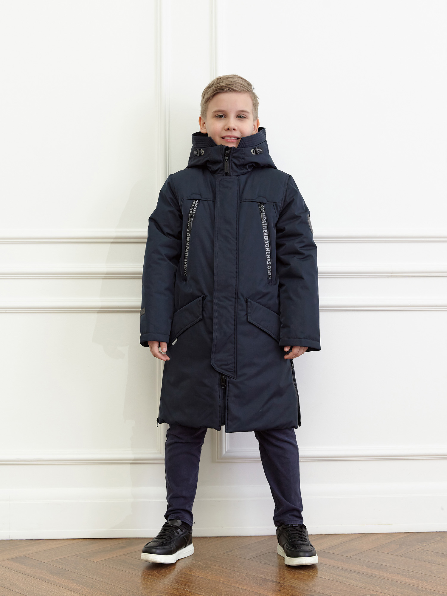 Куртка зимняя для мальчика с искусственным мехом КД1239 10 %