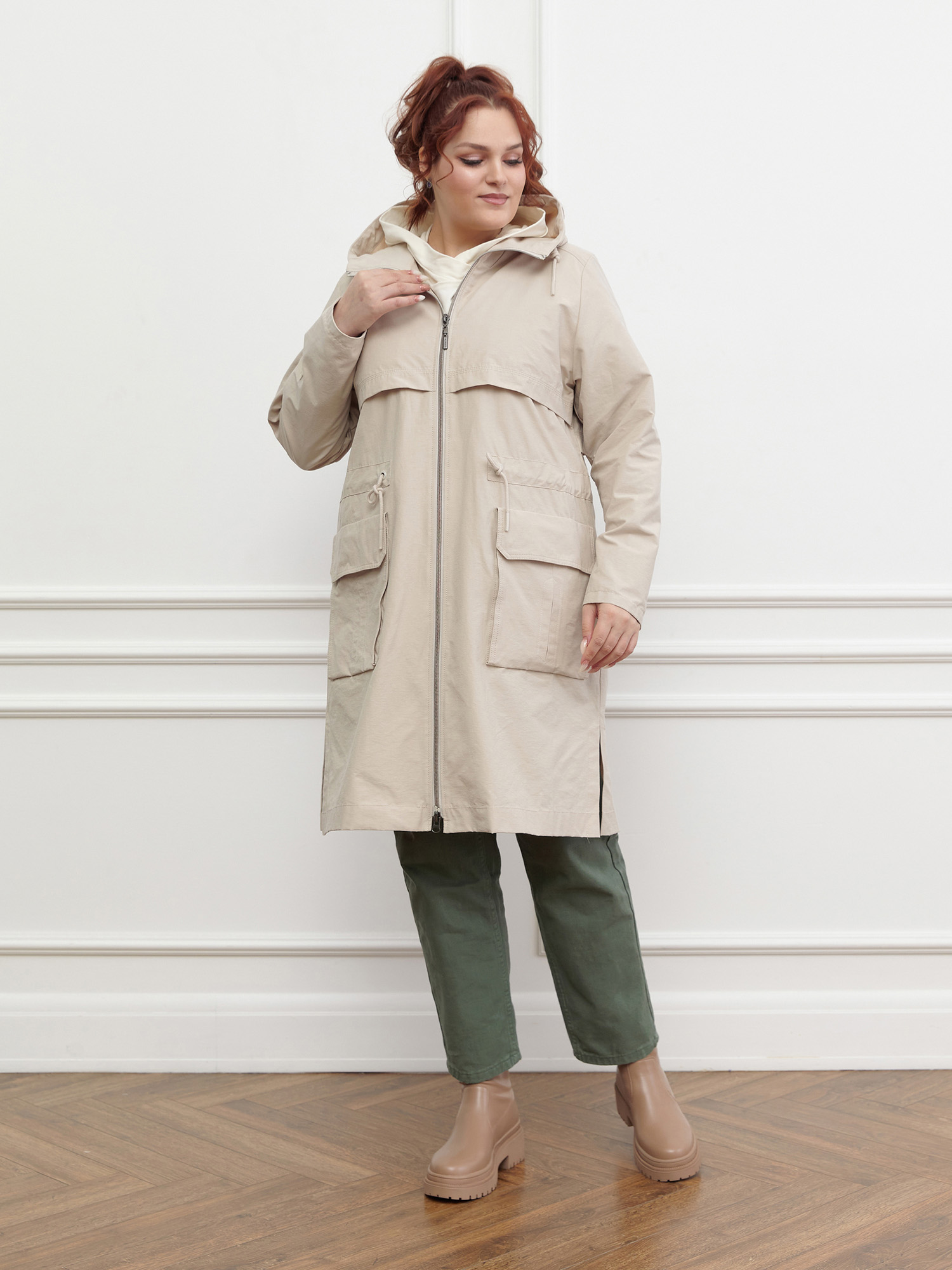 Плащ ветрозащитный женский TRF13-276