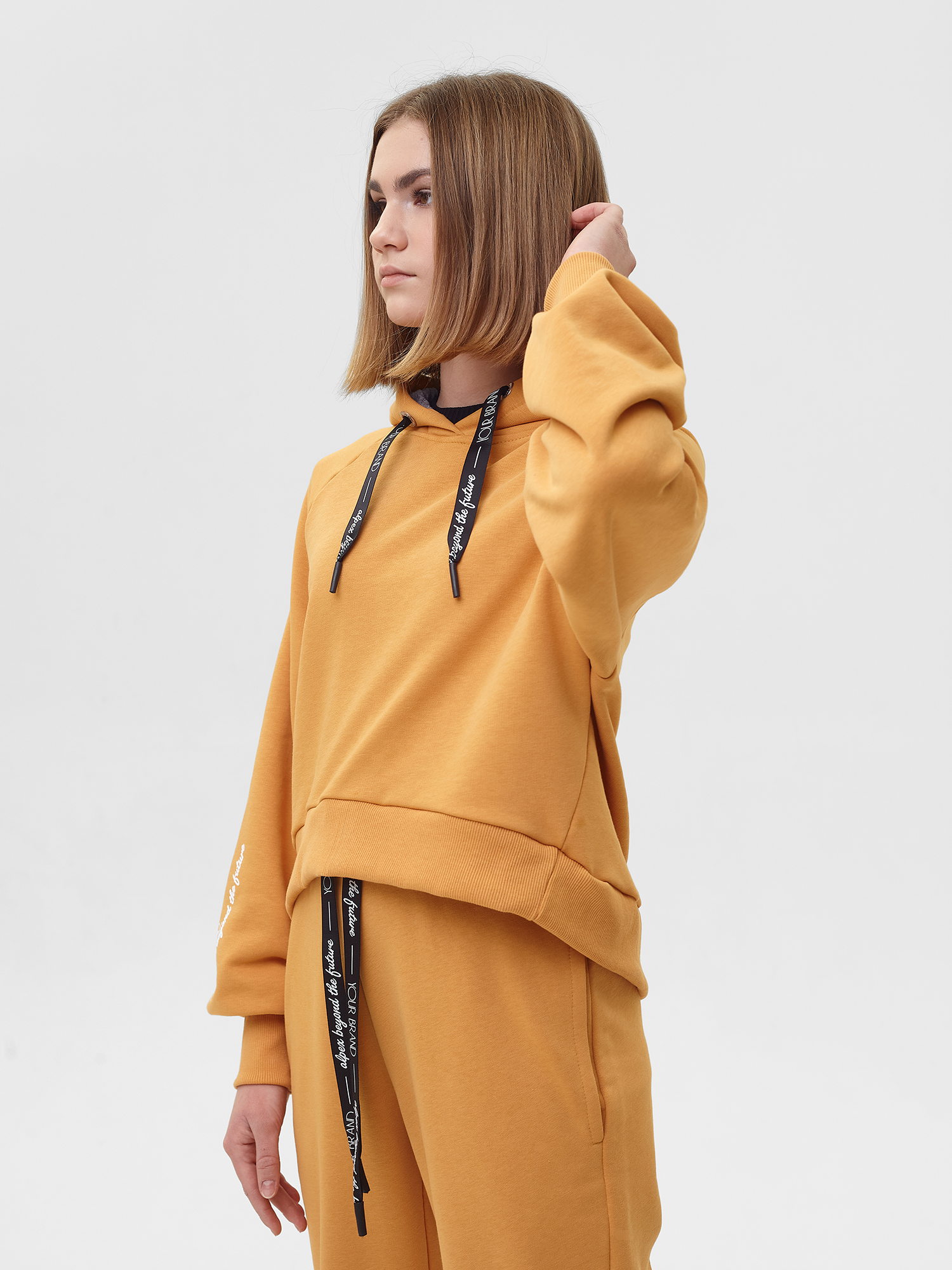 Толстовка (худи) трикотажная для девочки ДТ058 10%