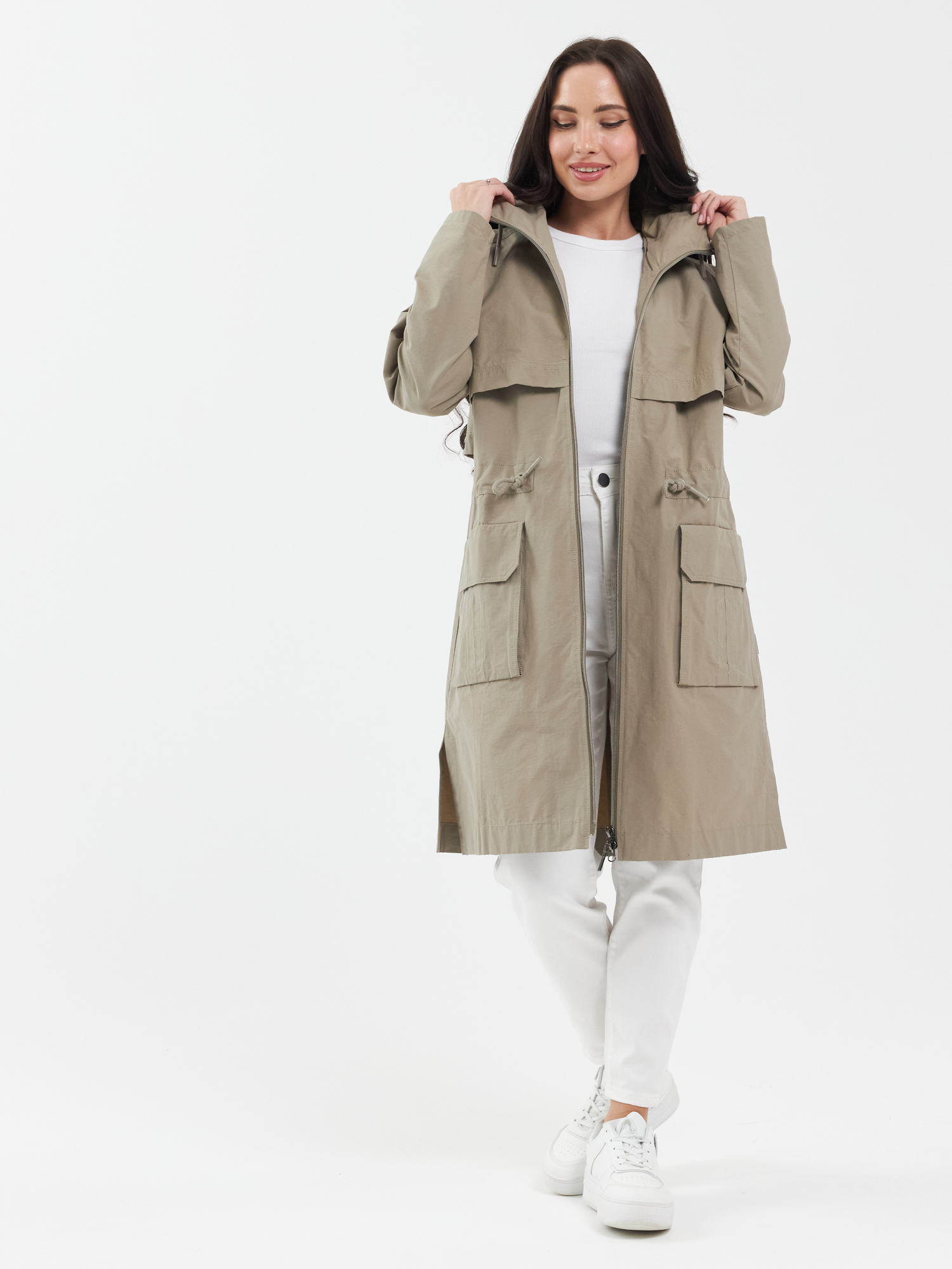 Плащ ветрозащитный женский TRF13-276