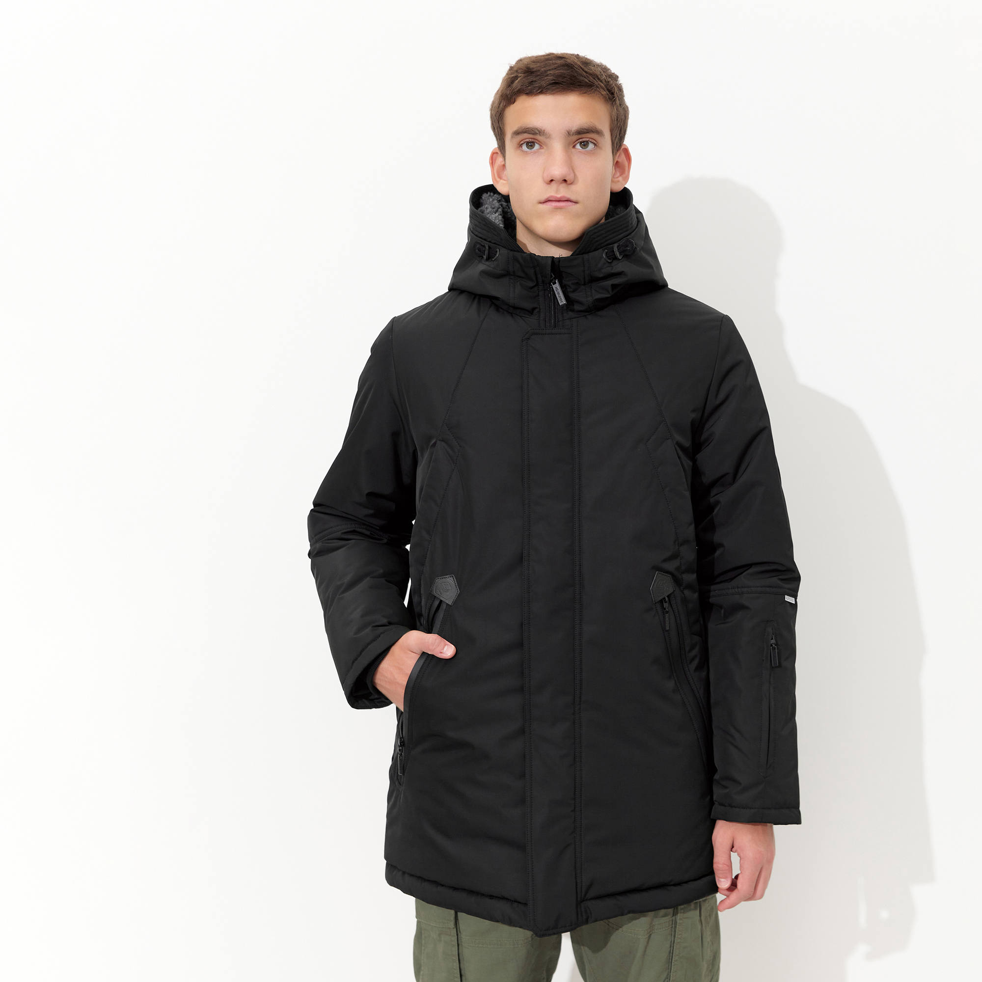 Куртка зимняя для мальчика с искусственным мехом КД1237 10 %