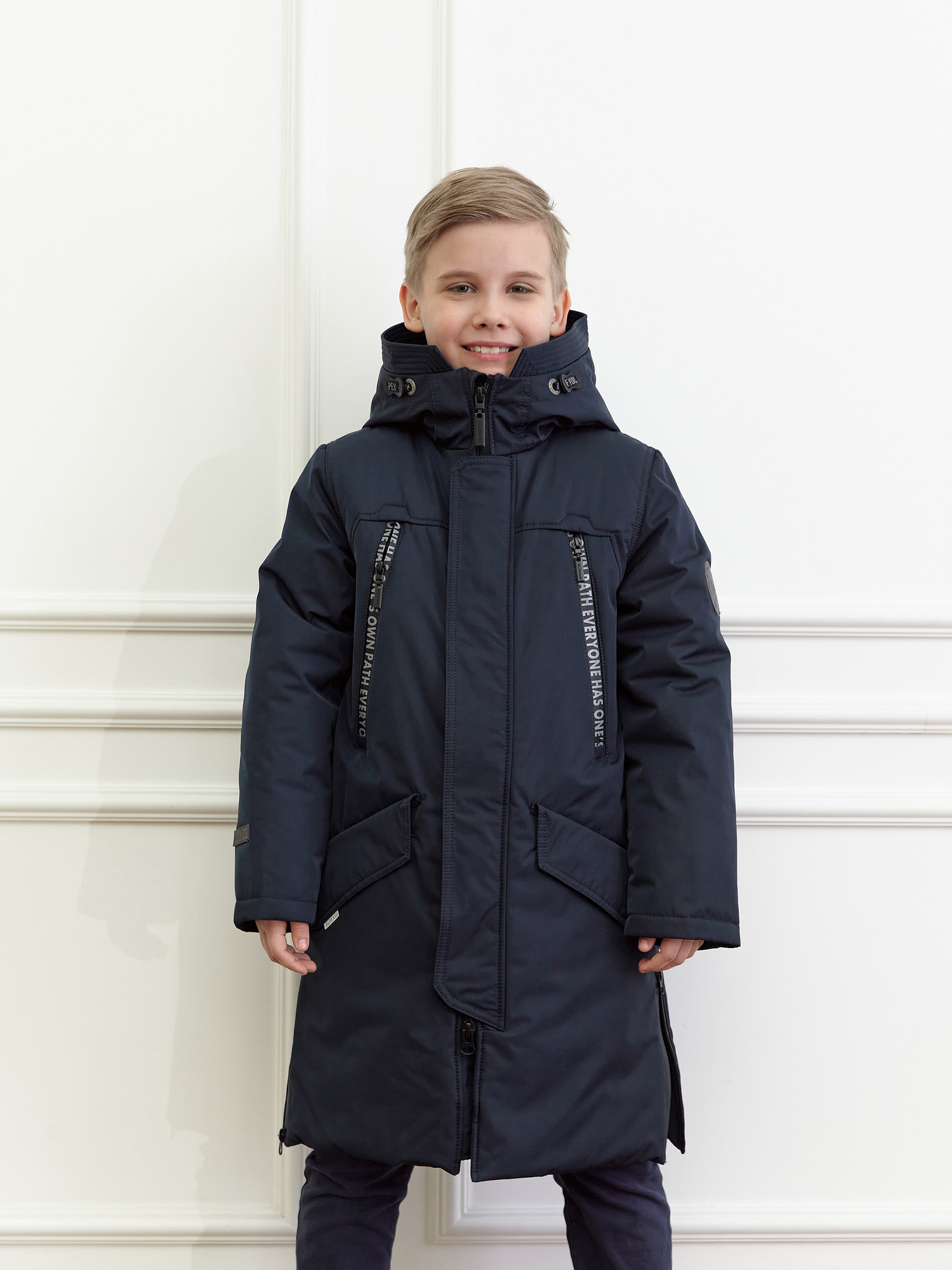 Куртка зимняя для мальчика с искусственным мехом КД1239 10 %