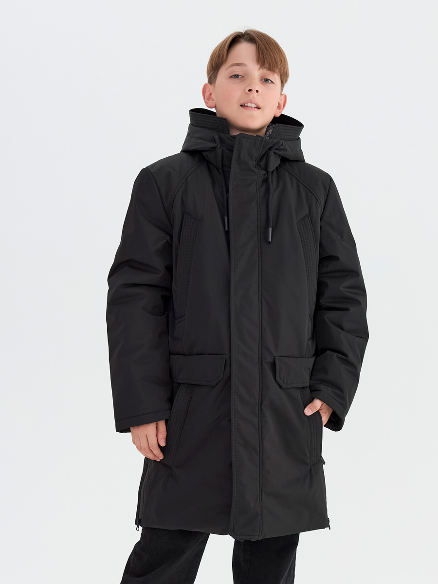 Куртка зимняя для мальчика с искусственным мехом КД1269 10 %