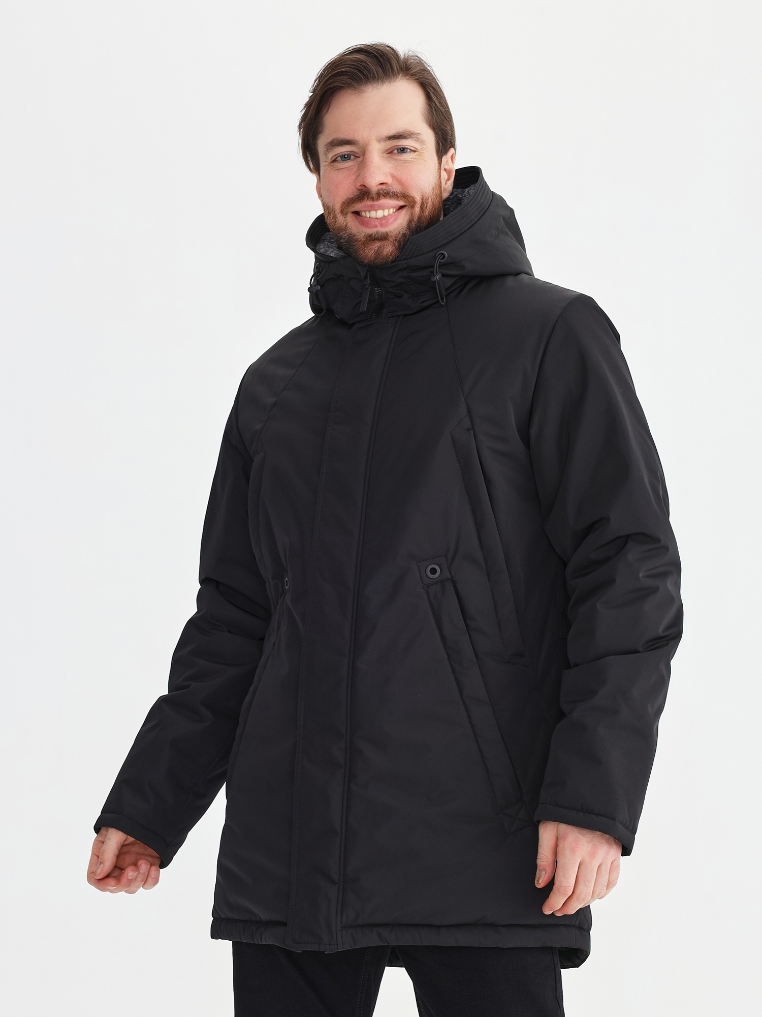 Куртка зимняя мужская с искусственным мехом TRF14-323