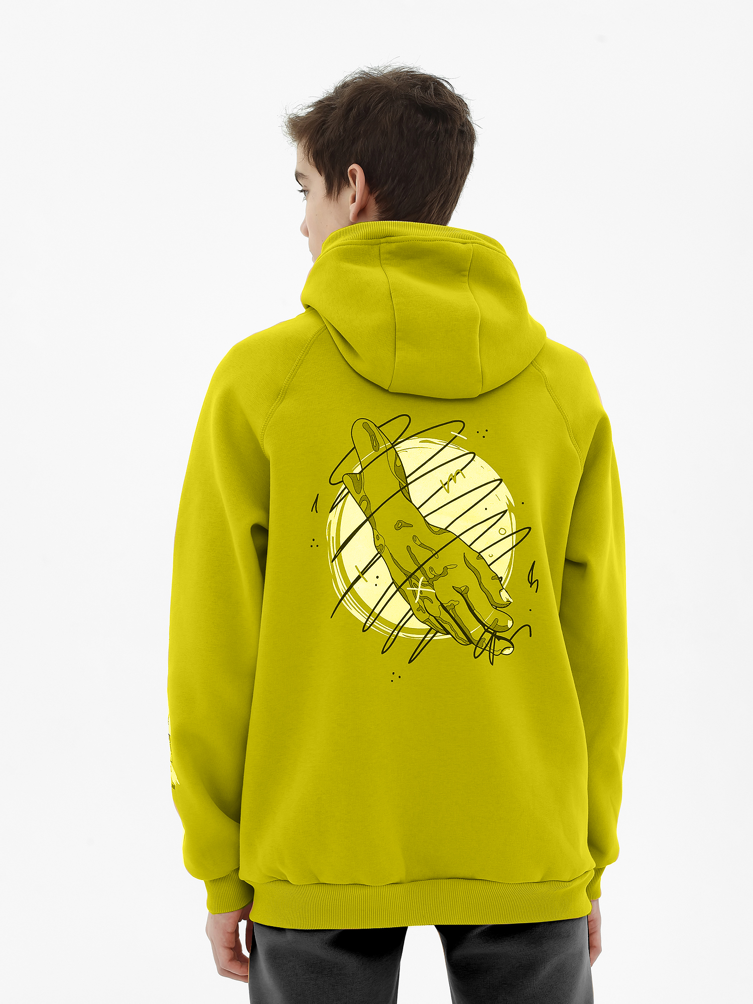 Толстовка (худи) трикотажная для мальчика ДТ053 10%