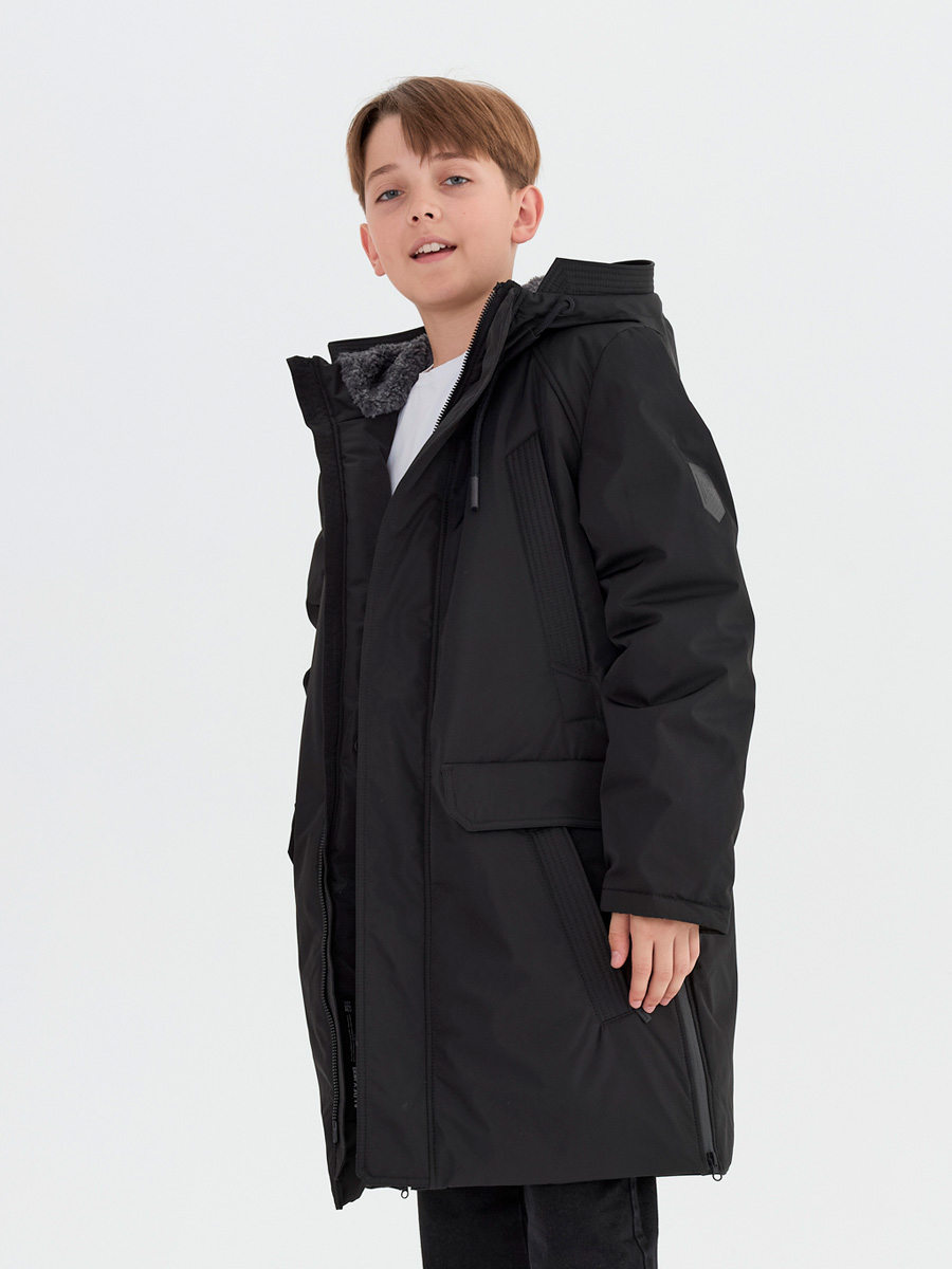 Куртка зимняя для мальчика с искусственным мехом КД1269 10 %