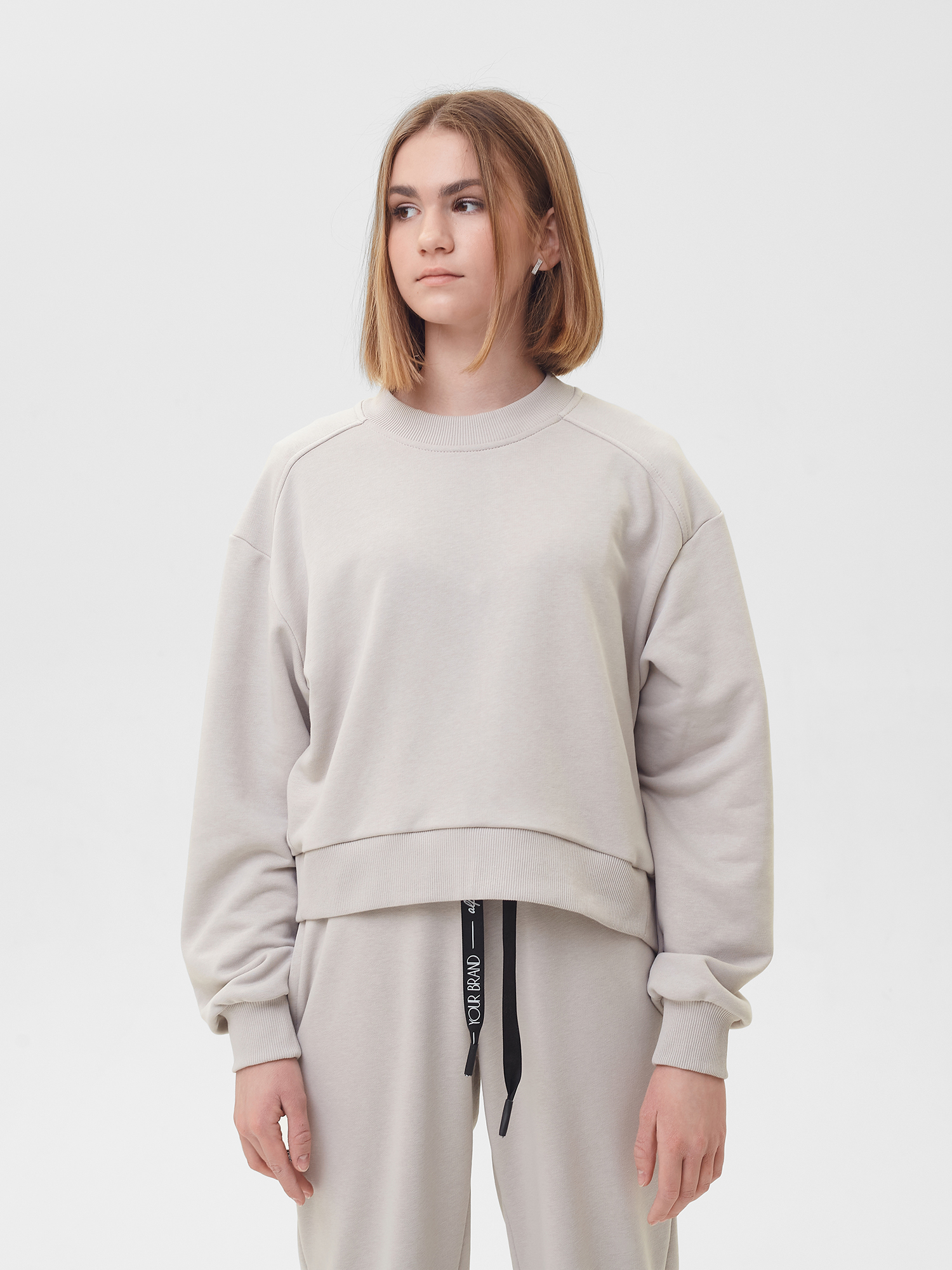 Толстовка (худи) трикотажная для девочки ДТ056 10%