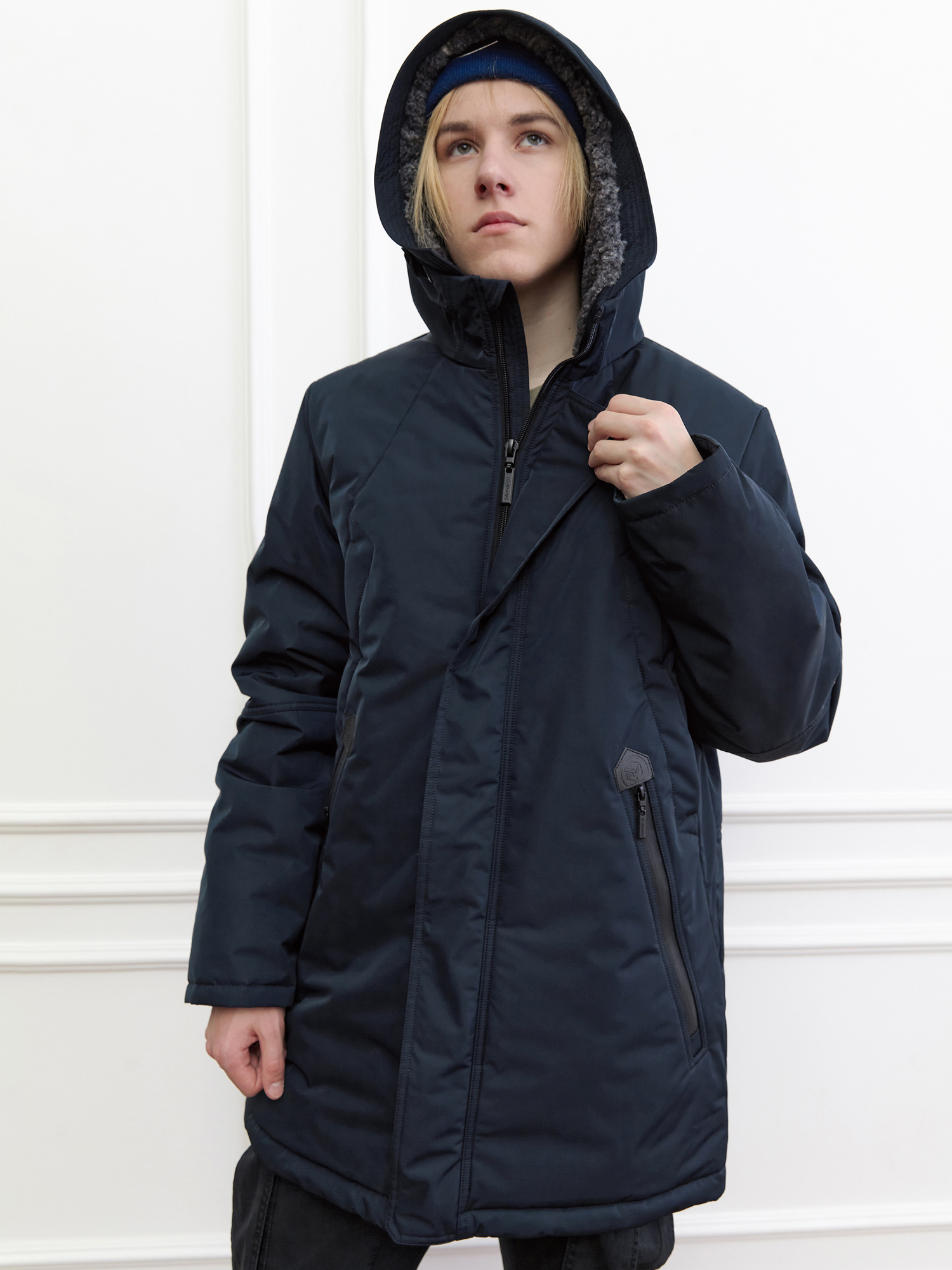 Куртка зимняя для мальчика с искусственным мехом КД1237 10 %