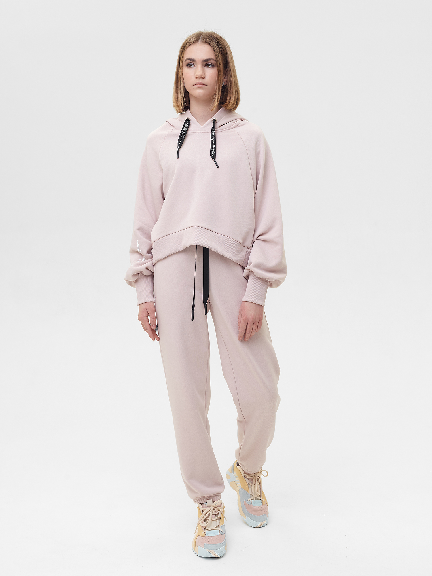 Толстовка (худи) трикотажная для девочки ДТ058 20%