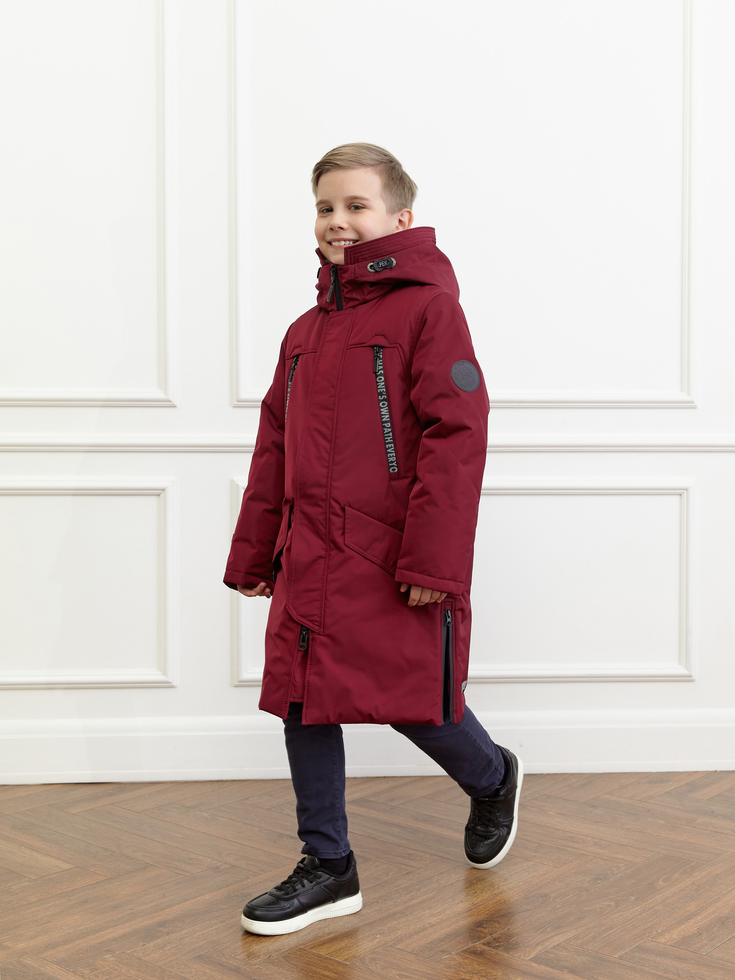 Куртка зимняя для мальчика с искусственным мехом КД1239 10 %