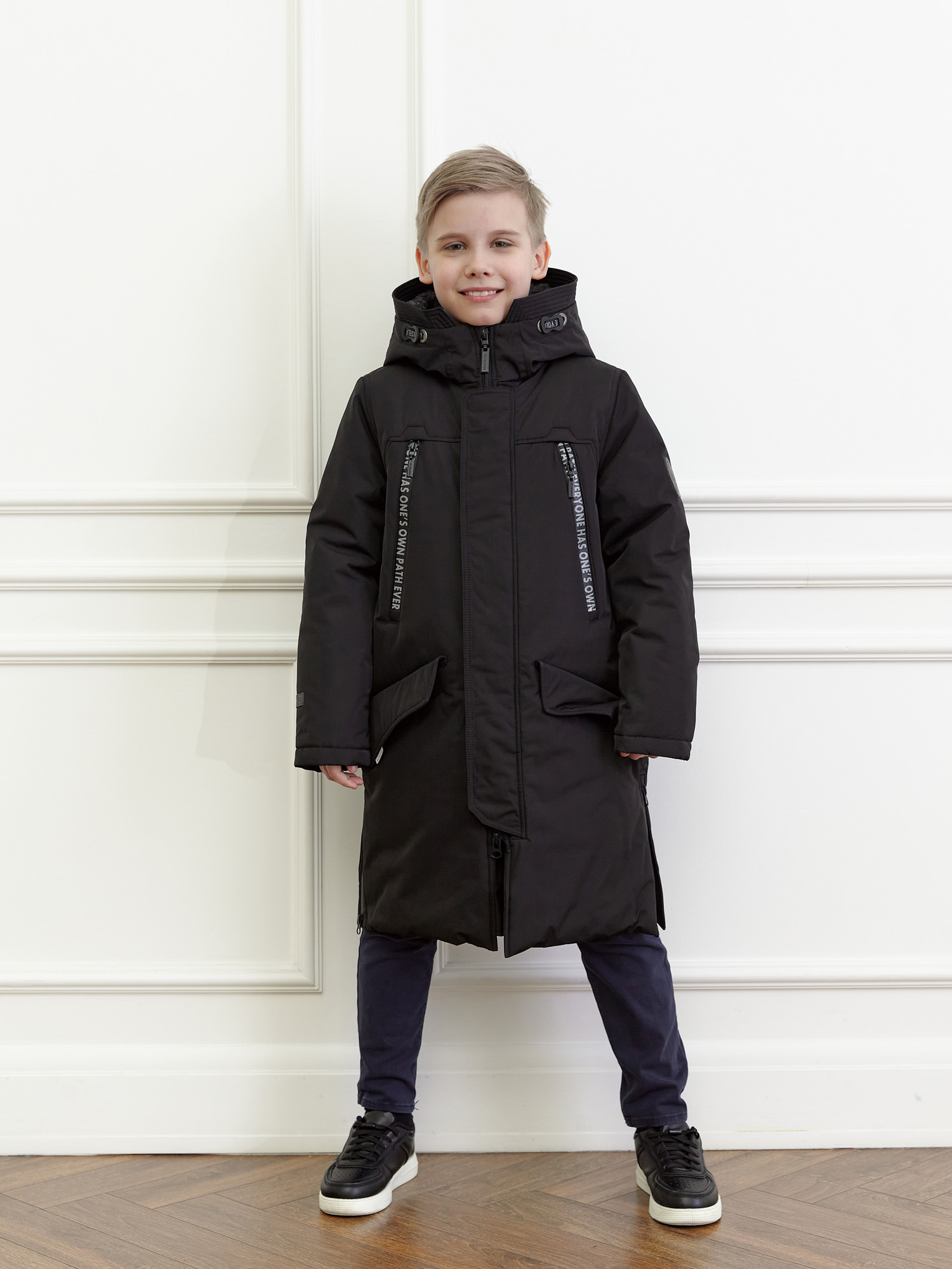 Куртка зимняя для мальчика с искусственным мехом КД1239 10 %