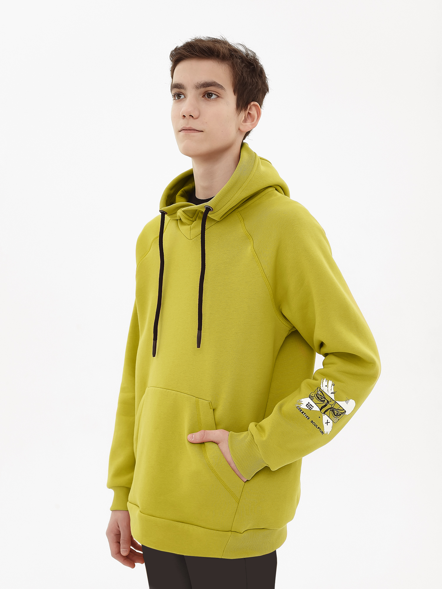 Толстовка (худи) трикотажная для мальчика ДТ053 10%