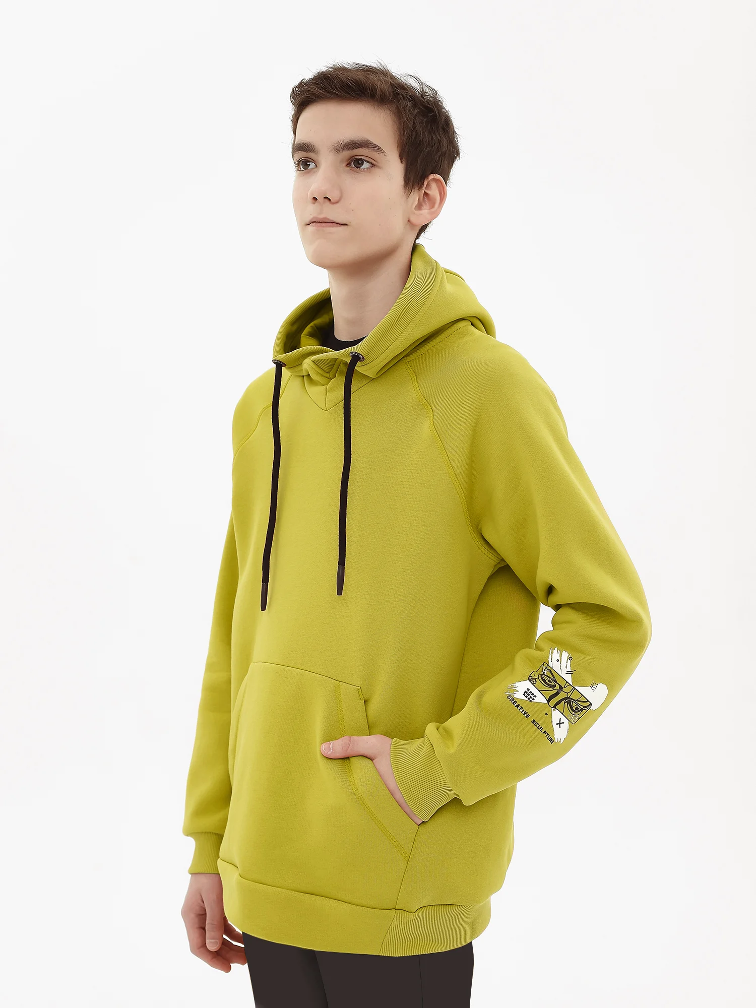 Толстовка (худи) трикотажная для мальчика ДТ053 10%
