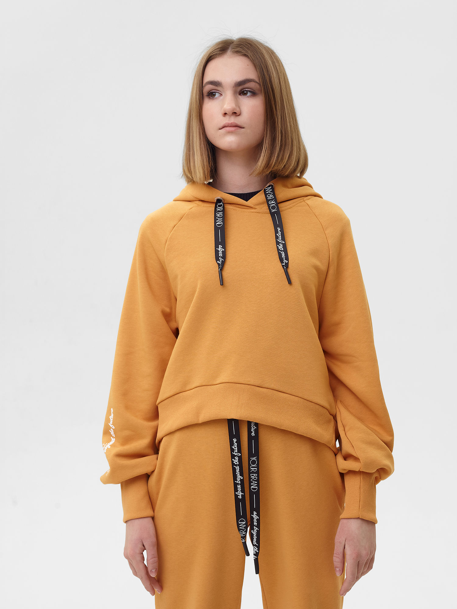 Толстовка (худи) трикотажная для девочки ДТ058 10%