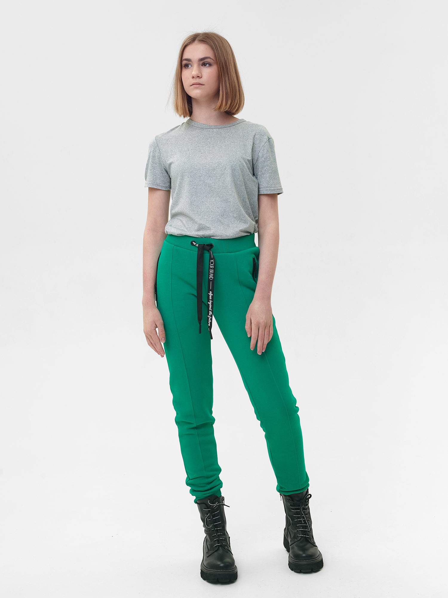 Брюки трикотажные для девочки БТ052 10%