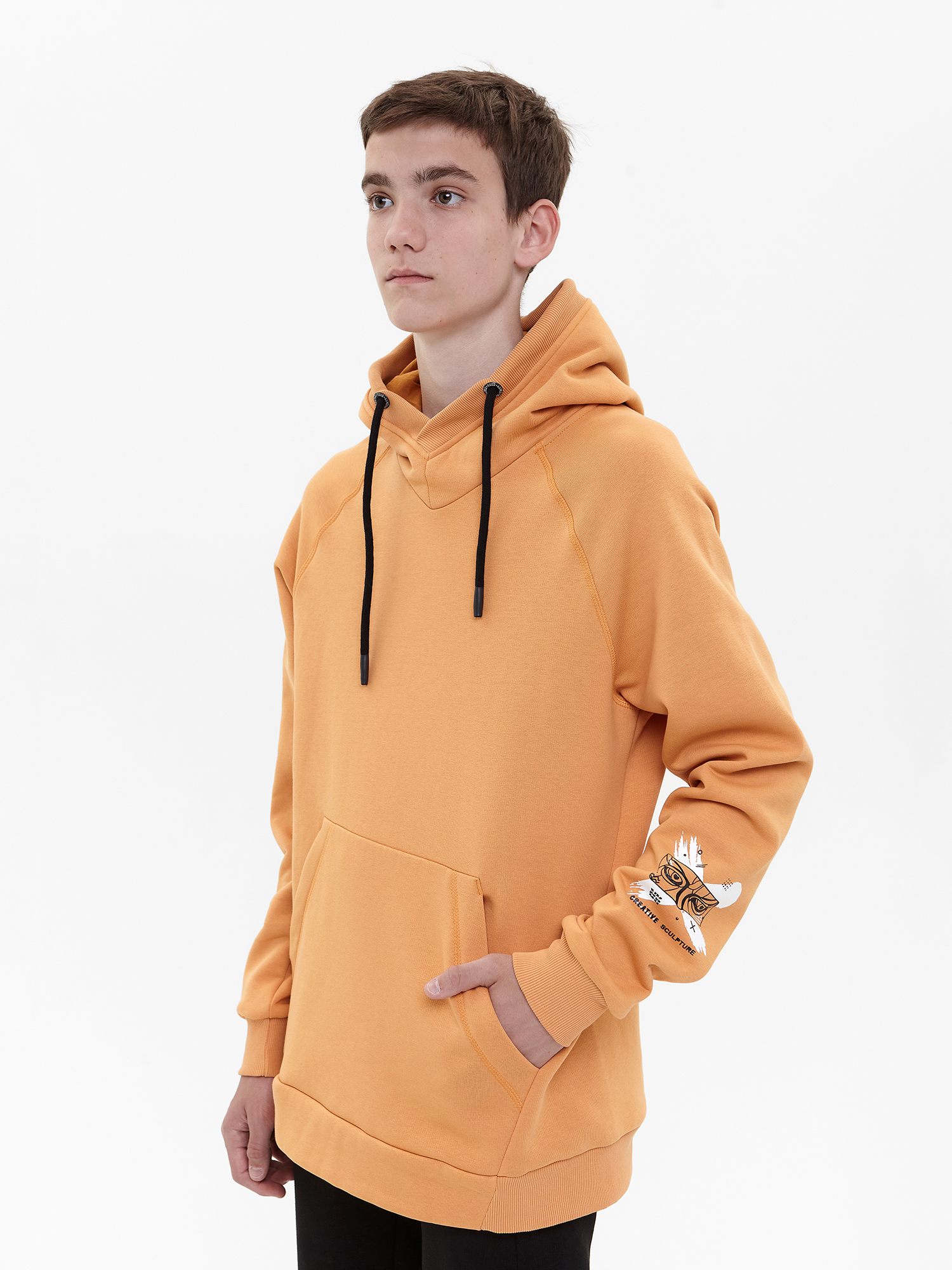 Толстовка (худи) трикотажная для мальчика ДТ053 10%